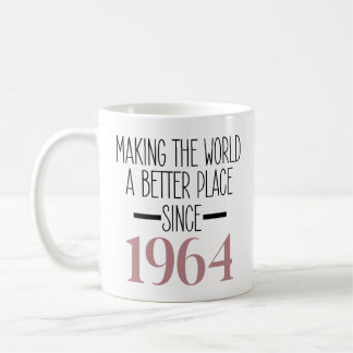 Caneca De Café 1964 Aniversário do 60º ano Presentes Mulheres Mug