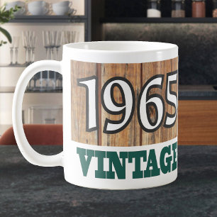 Caneca De Café 1965 Ano de Nascimento - Celebração de Aniversá