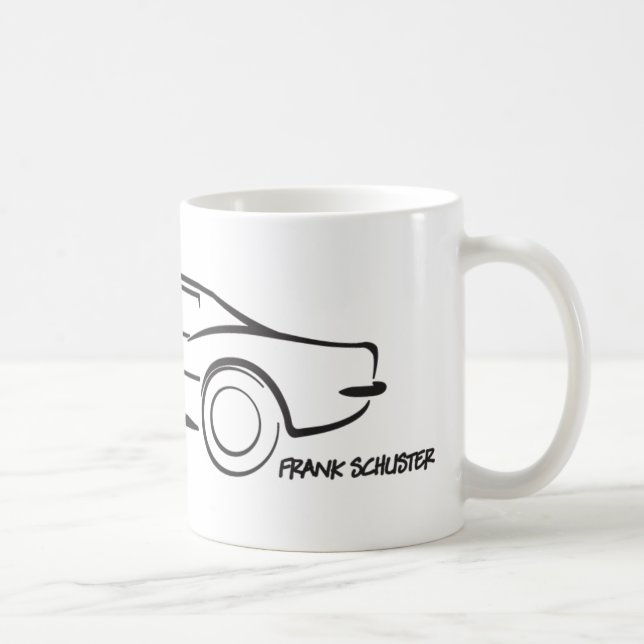 Caneca De Café 1968 Corvette Hardtop BLK (Direita)