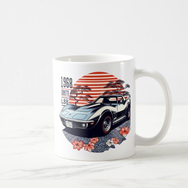 Caneca De Café 1968 Corvette Stingray L88 (Direita)