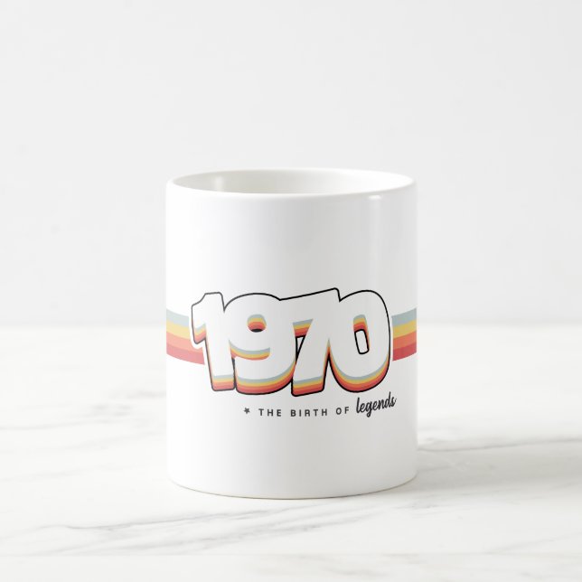 Caneca De Café 1970 Nascimento de lendas (Centro)