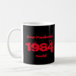 Caneca De Café 1984 Covid Fear Pandemic