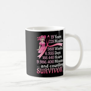 Caneca De Café 19 Anos 228 Meses E Contagem Do Cancer Da Mama