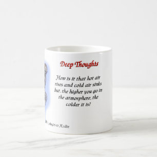 Caneca De Café 19 pensamentos profundos - ar frio