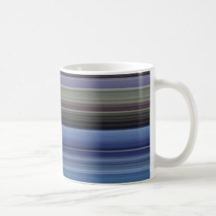 Caneca De Café #1 abstrato: Azul e cinza