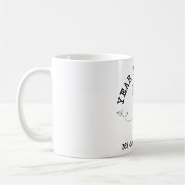 Caneca De Café 1 Ano Juntos - Celebração do Primeiro Aniversário