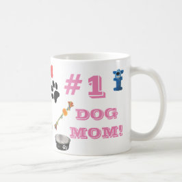 Caneca De Café #1 Cachorro Mãe Com Cachorro De Brinquedo Cachorro