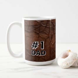 Caneca De Café #1 Dad Leather-look