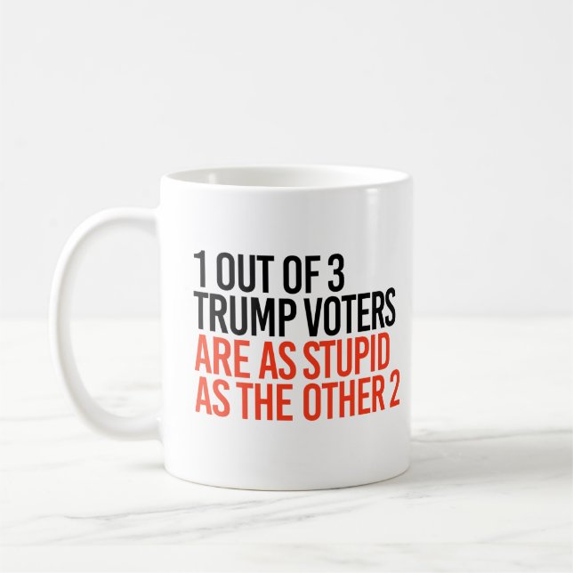 Caneca De Café 1 de 3 eleitores de Trump (Esquerda)
