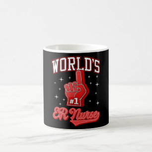 Caneca De Café 1 Enfermeira de UR Emergência Mundial Dedão de Esp