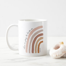 Caneca De Café 1 John 5:15 - Boho Rainbow