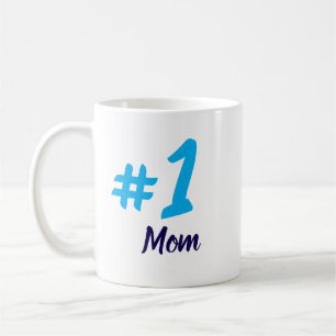 Caneca De Café #1 Mãe azul claro