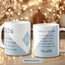 Caneca De Café 1. New Year Resolution for 2026 Year of Change