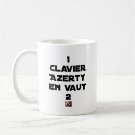 Caneca De Café 1 TECLADO AZERTY VALER 2 - Jogos de palavras