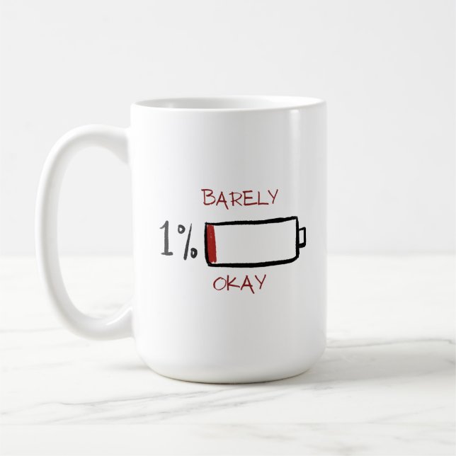 Caneca De Café 1% Vida de Bateria Minimamente Aceitável (Esquerda)