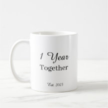 1 Year Anniversary Mug – First Wedding Anniversary