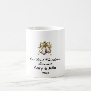 Caneca De Café 1rua personalizada casada de Natal
