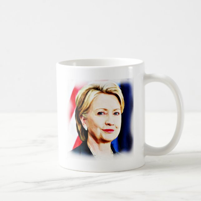 Caneca De Café 1rua Presidente Hillary Clinton 2016 (Direita)