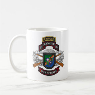 Caneca De Café 1rua Ranger Battalion BERET FLASH DUI RANGER T-
