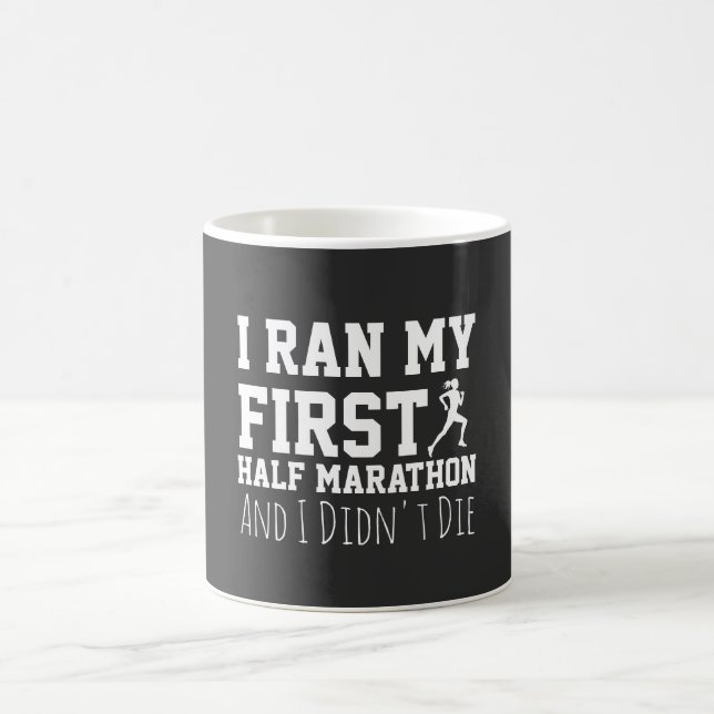 Caneca De Café 1st Half Marathon Runner Funny First Marathoner (Centro)