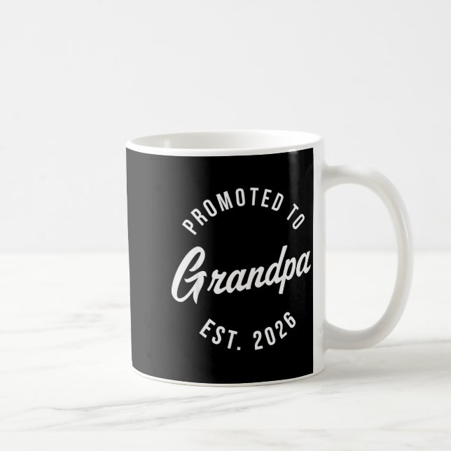 Caneca De Café 1st Time Grandpa Est 2026 New First Grandpa 2026  (Direita)
