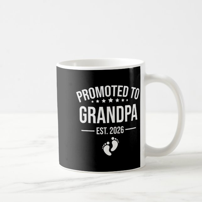 Caneca De Café 1st Time Grandpa Est 2026 New First Grandpa 2026  (Direita)