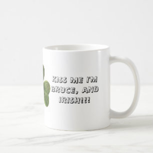 Caneca De Café 200px-Irish_clover, BEIJAM ME que eu sou BRUCE, E