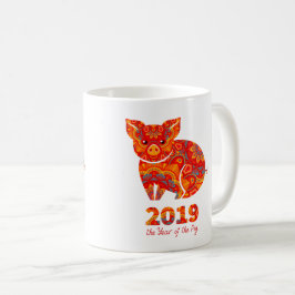 Caneca De Café 2019 anos do PORCO