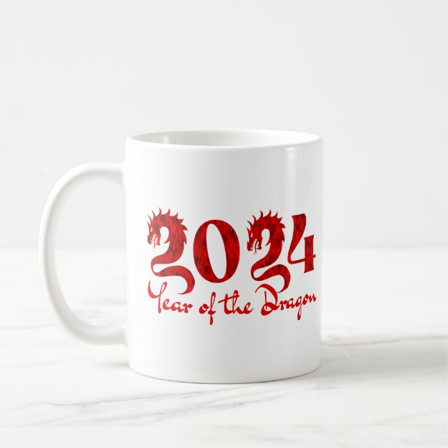 CANECA DE CAFÉ 2024 ANO DO DRAGÃO VERMELHO (Esquerda)