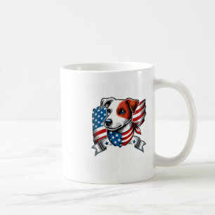 Caneca De Café 2024 Terrier Dog Usa Flag Até Meu Cão Adora Trump
