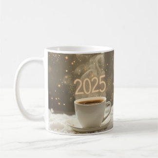 Caneca De Café 2025 Celebração De Café Mug - Festivo Ano Novo