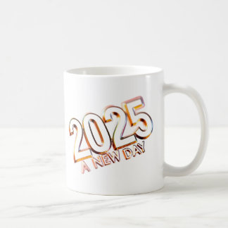 CANECA DE CAFÉ 2025 UM NOVO DIA