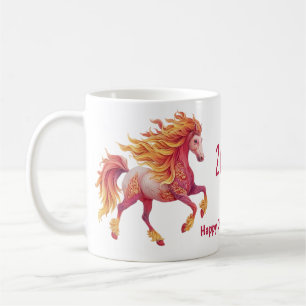 Caneca De Café 2026 Cavalo Fogueiro – Feliz Ano Novo Chinês