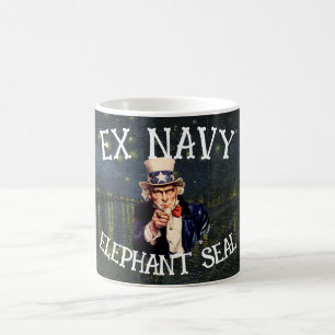 Caneca De Café 2037 Ex Marinha Foca Elefante Veterano 2026