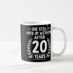 Caneca De Café 20 Anos De Casamento De Marido 20 Engraçado Annive