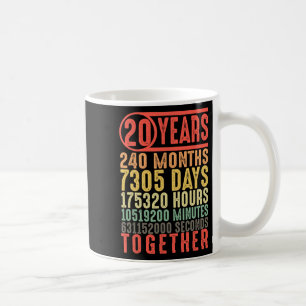 Caneca De Café 20 Casamento De Aniversário Dele Os Casais Corresp