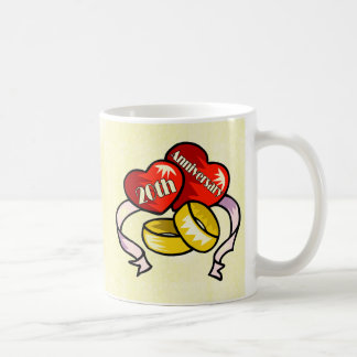 Caneca De Café 20o Aniversário de casamento