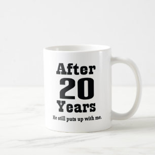 Caneca De Café 20o Aniversário (engraçado)