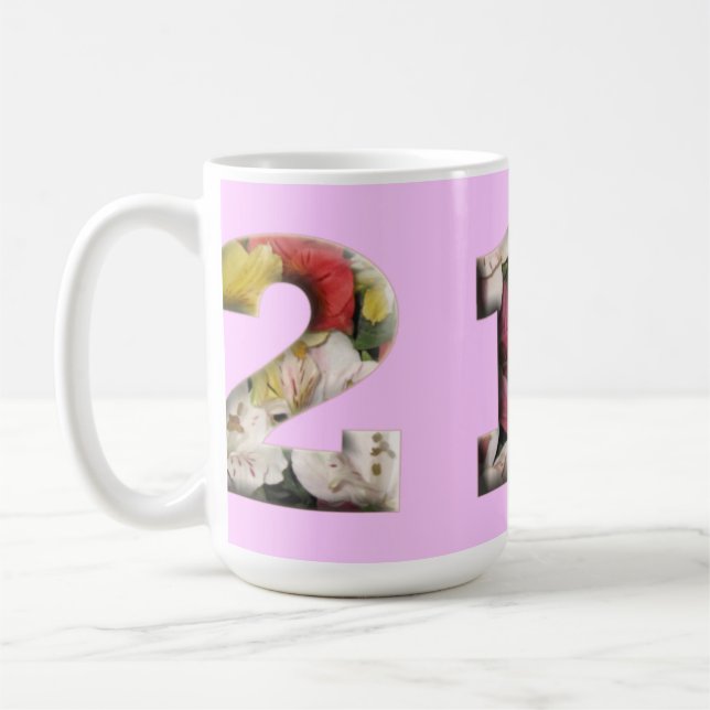 Caneca De Café 21 Milestone Mug Personalizável (Esquerda)
