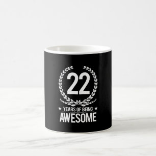 Caneca De Café 22º Aniversário (22 Anos De Ser Incrível)
