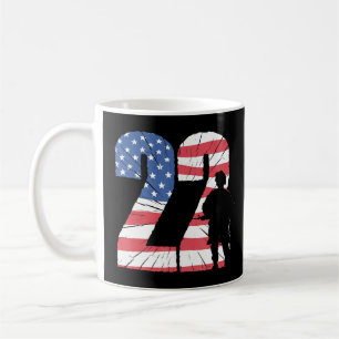 Caneca De Café 22 Veterano Suicida Prevention American Flag Patri