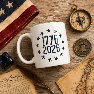 Caneca De Café 250º aniversário américa 1776-2026 liberdade