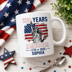 Caneca De Café 250º Aniversário da América 1776-2026