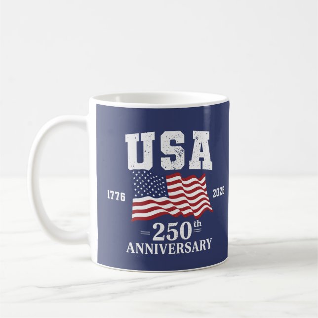 Caneca De Café 250º Aniversário dos EUA (Esquerda)