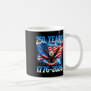 Caneca De Café 250º Aniversário EUA Águia Patriótica 250 Anos 4t