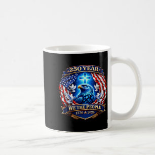 Caneca De Café 250º Aniversário EUA Patriótico 250 Anos Americano