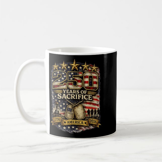 Caneca De Café 250 América Liberdade Projeto 4 de Julho (Esquerda)