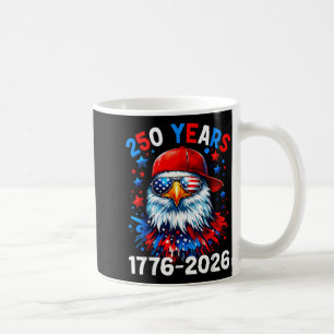 Caneca De Café 250 Anos Águia de Aniversário de 250 anos 4 de Jul