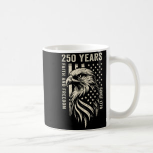 Caneca De Café 250 anos américa fé e liberdade desde 1776 4º
