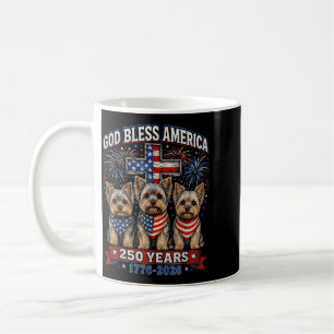 Caneca De Café 250 Anos América Yorkshire Terrier EUA Dom 4º
